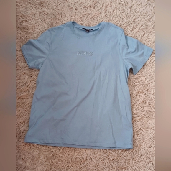 Michael Kors Light Blue Men's Shirt SZ L NWT - Picture 1 of 5